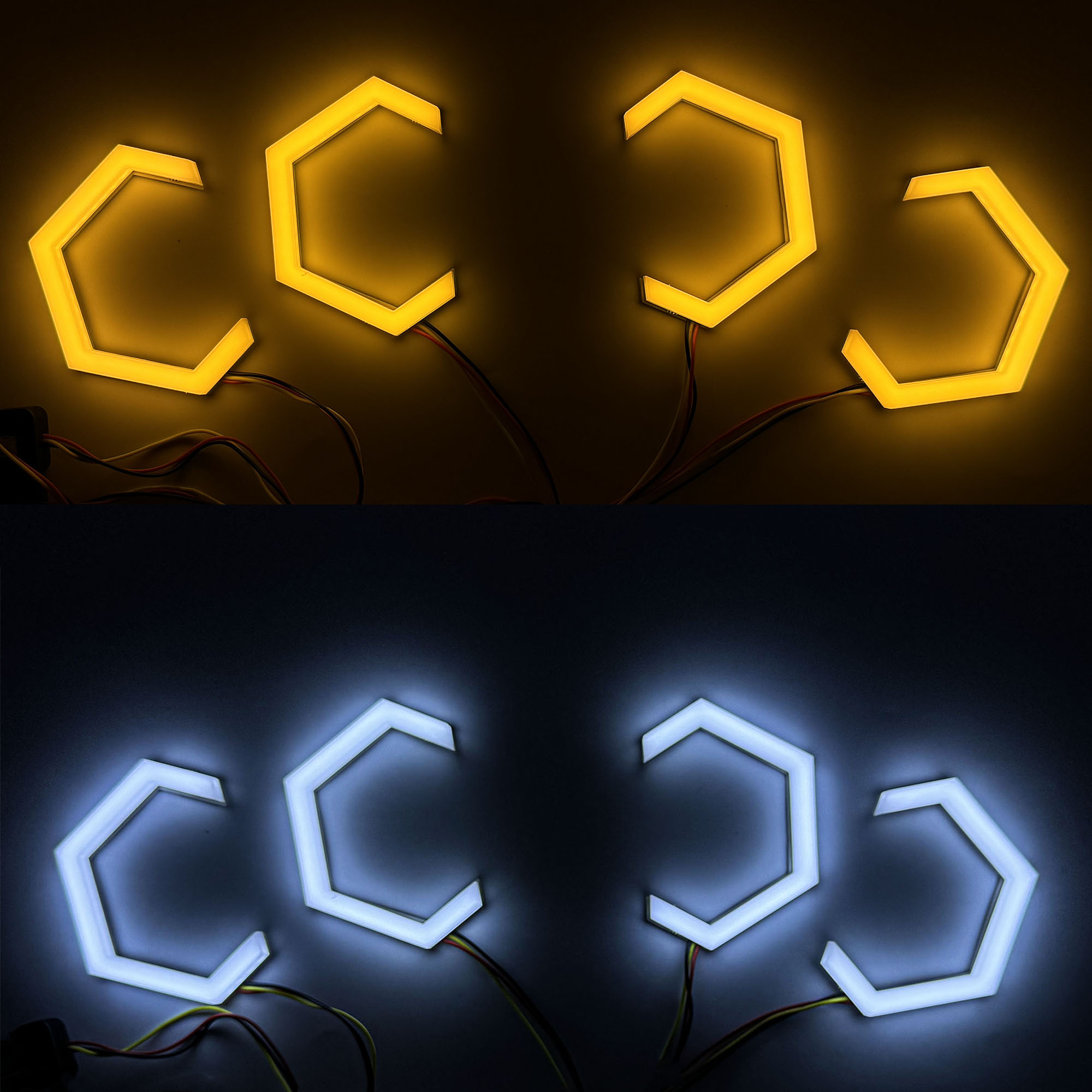 LR-5 BMW LED Angel Eyes L- shape 4-pcs к-т.